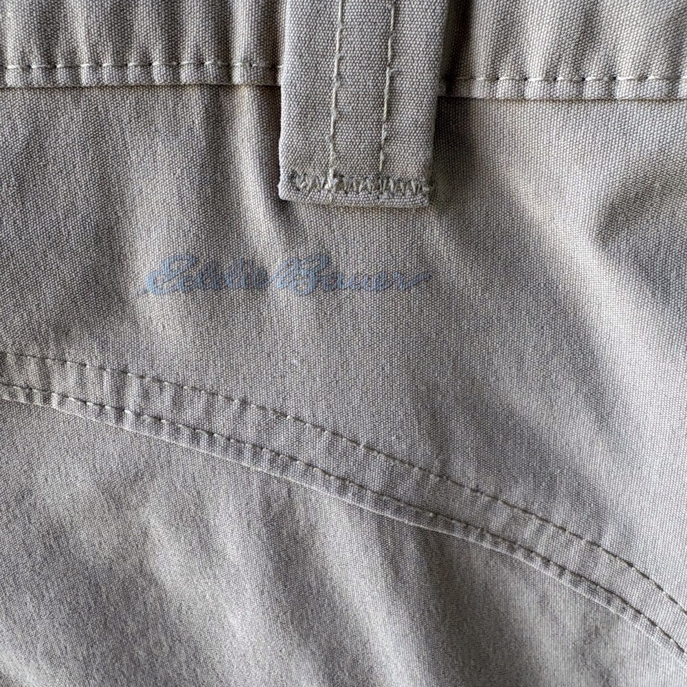 Eddie Bauer Size 16 Tan Hiking Shorts 7” Inseam Outdoors Utility Activewear - Picture 7 of 12